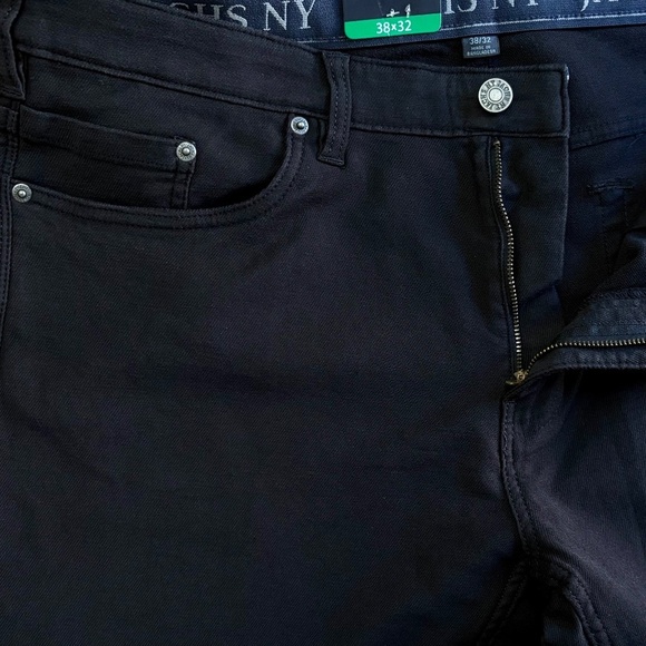 Jachs New York 38x32 5-Pocket Pants, Straight Fit, Flex Waistband, Black NWT - Picture 9 of 16